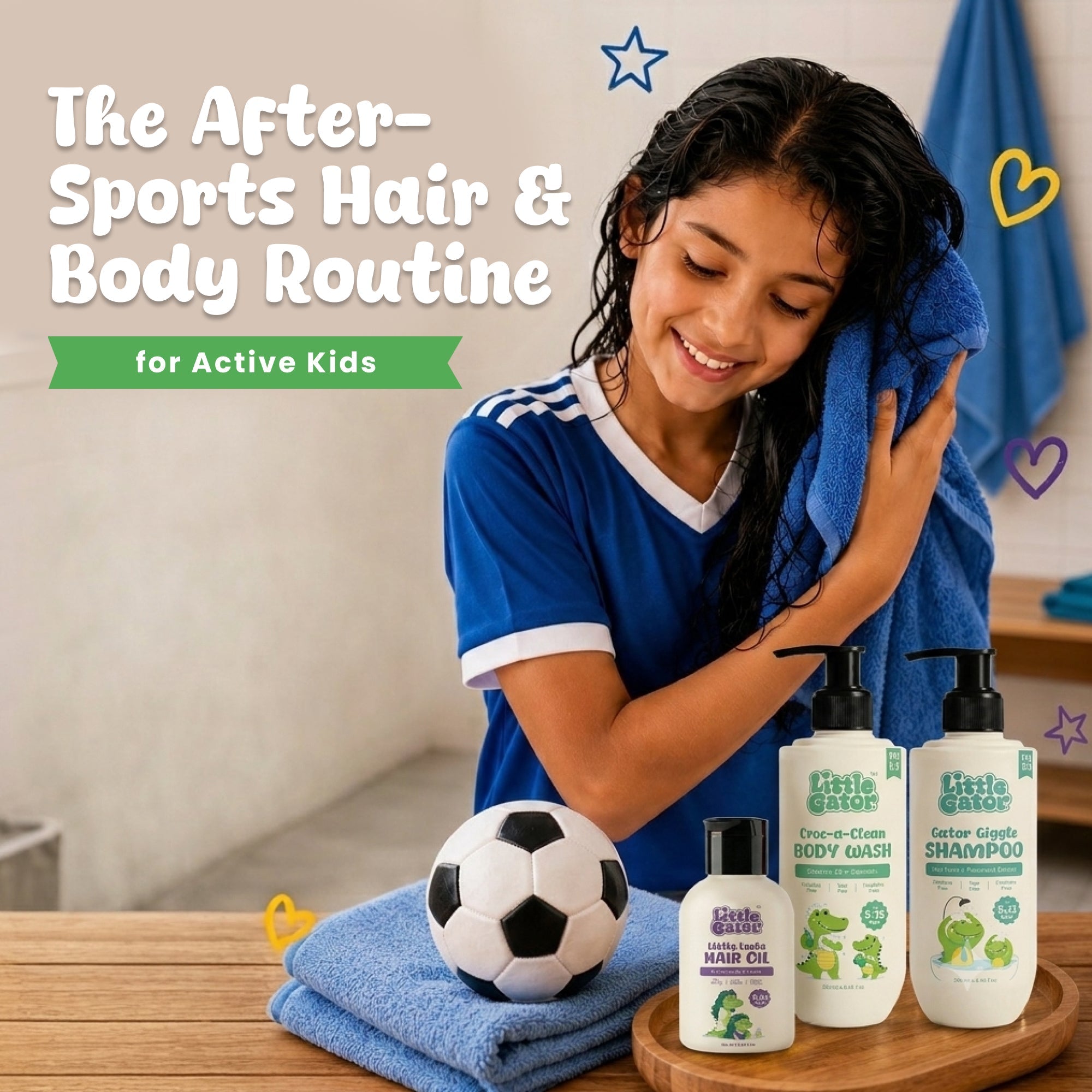 The After-Sports Hair & Body Routine for Active Kids