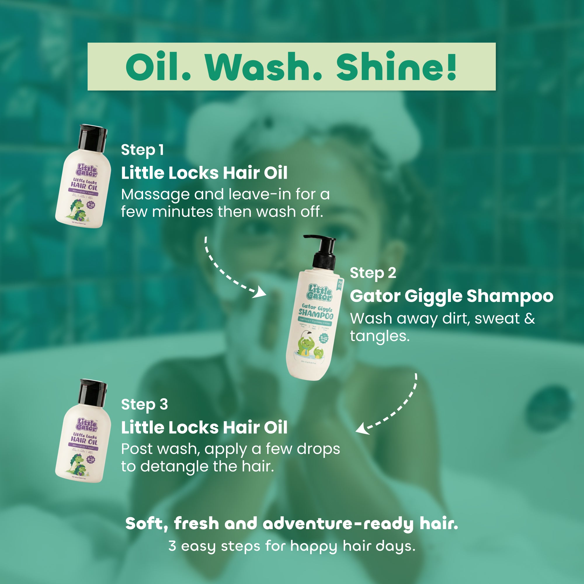 Hair Care Duo - Shampoo + Hair Oil Combo