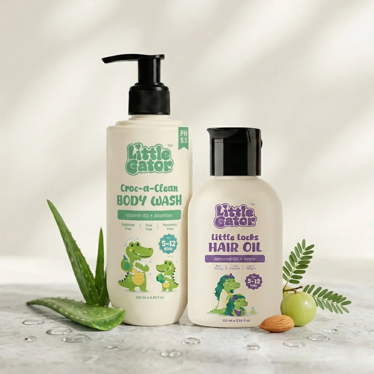 Skin & Hair Duo - Body Wash + Hair Oil Combo