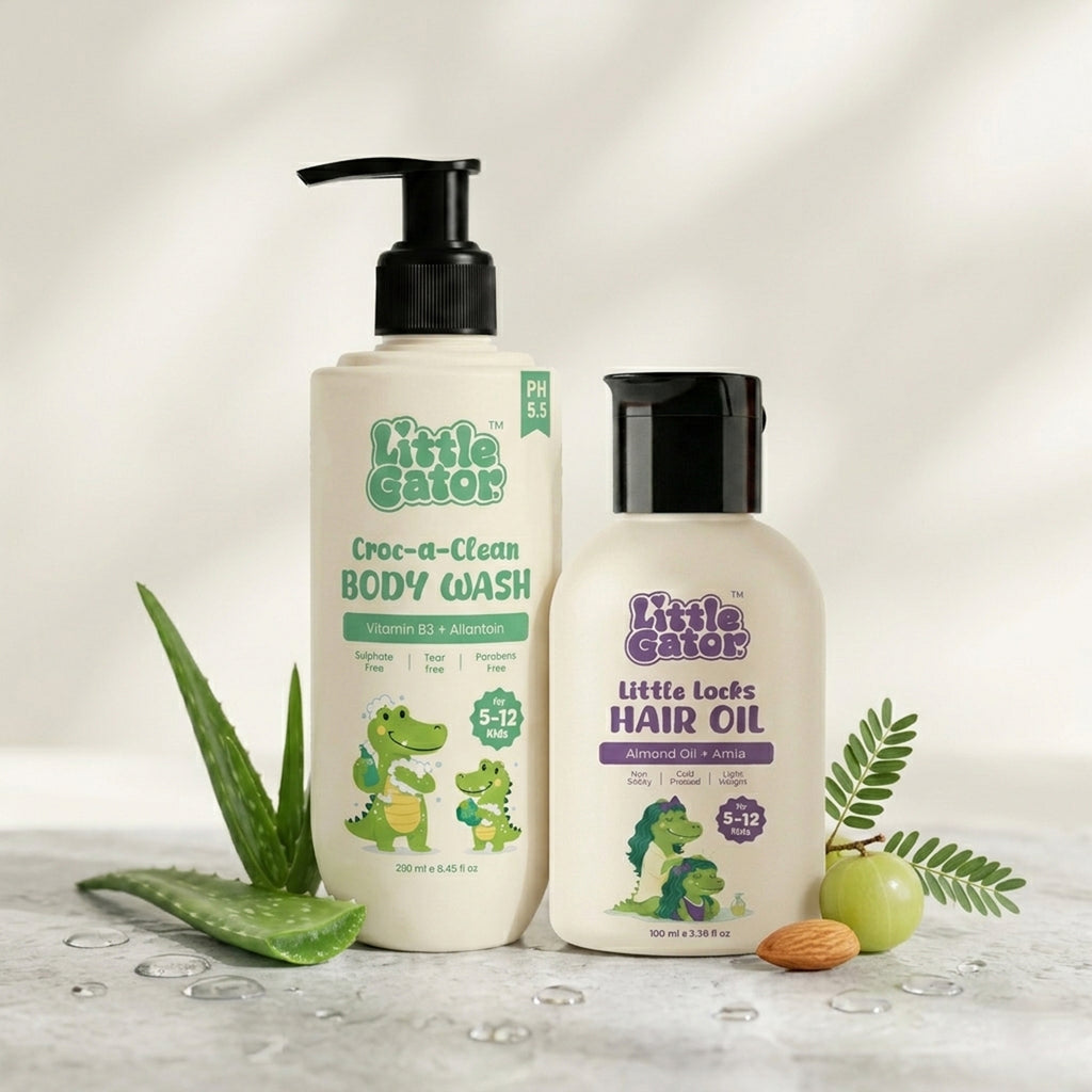 Skin & Hair Duo - Body Wash + Hair Oil Combo